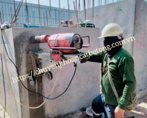 Khoan rút lõi bê tông quận 10 thi công chuyên nghiệp