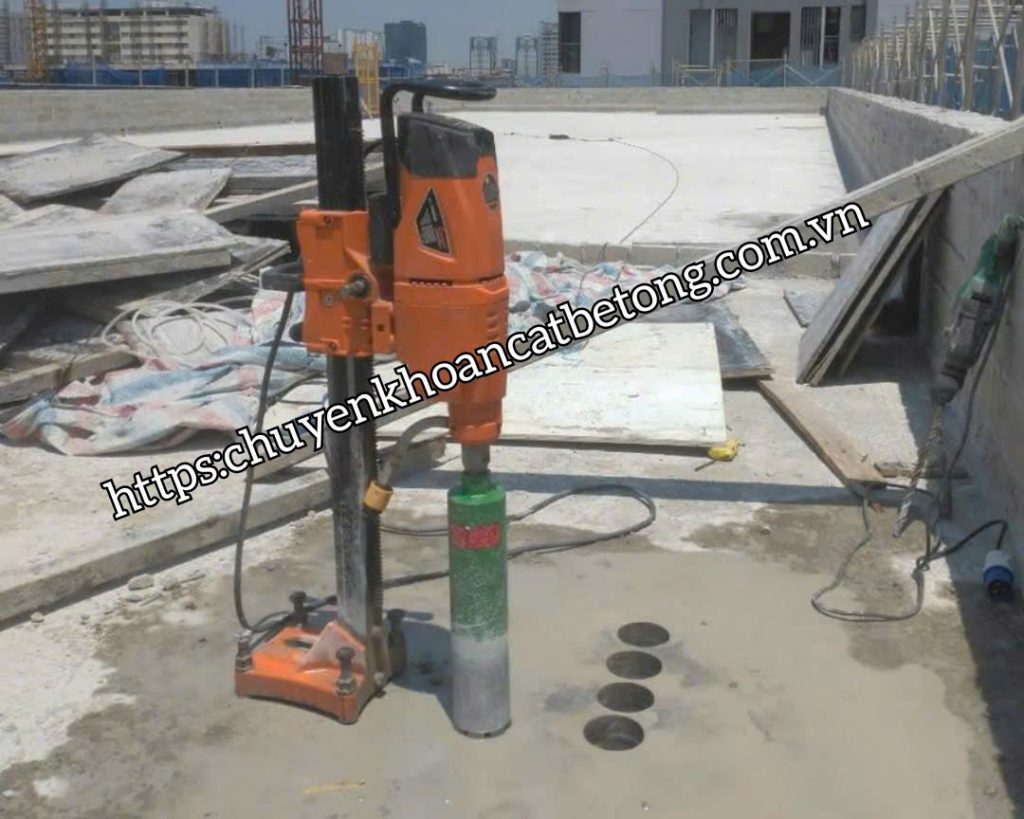 Khoan rút lõi bê tông tại Đồng Nai thi công chuyên nghiệp