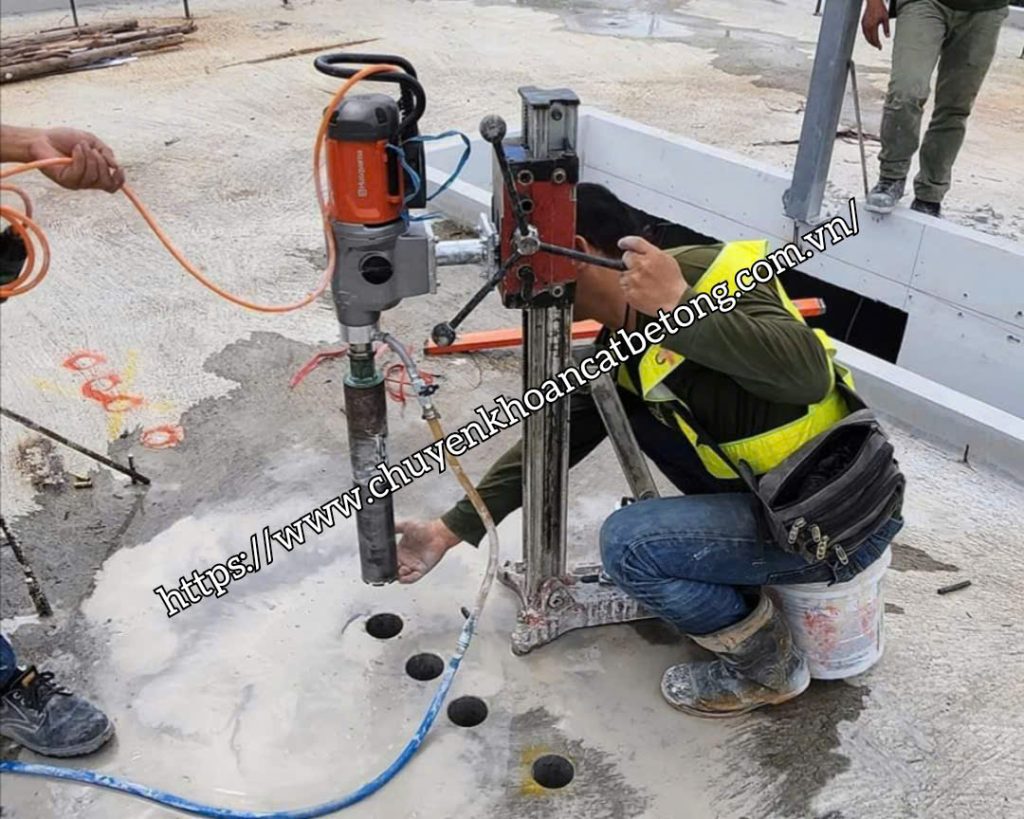 Khoan sàn bê tông quận 12 chuyên nghiệp, uy tín
