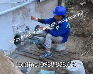 Khoan rút lõi xuyên tường đà dầm vách bê tông tại Bình Dương uy tín, giá rẻ
