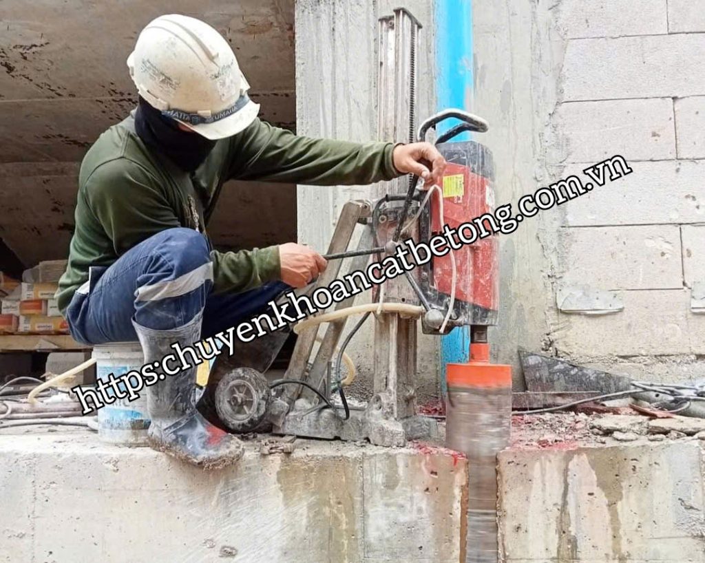 Khoan sàn bê tông tại Tân Uyên thi công nhanh chóng, giá rẻ