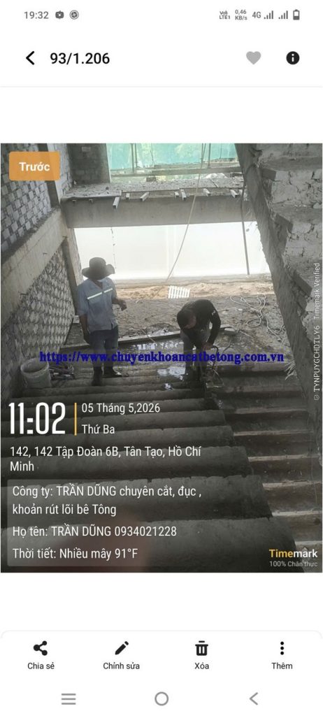 Khoan Cắt Bê Tông Tây Ninh 2026 - Thi Công Chuyên Nghiệp, Giá Tốt