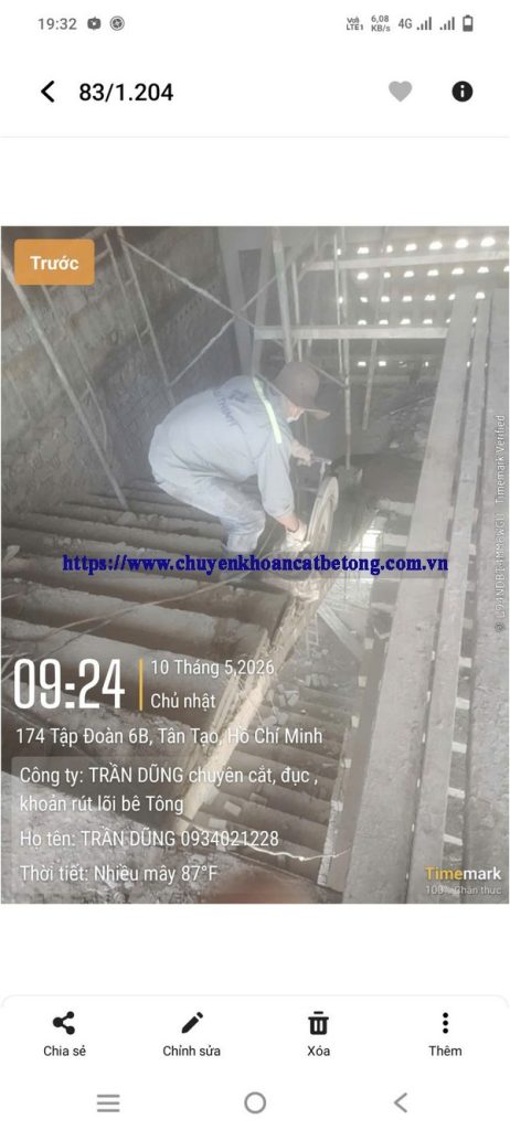 Khoan Cắt Bê Tông Tây Ninh 2026 - Thi Công Chuyên Nghiệp, Giá Tốt