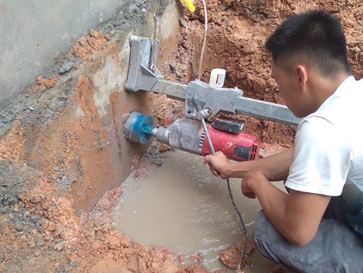 Khoan Rút Lõi Bê Tông Bến Lức 2026 - Khoan Lỗ Sạch, Chuẩn, Không Rung